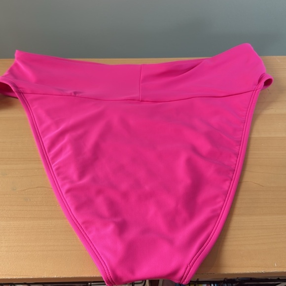 NWT Wild Fable Pink High Waist Cheeky Bikini Bottom - Picture 6 of 6